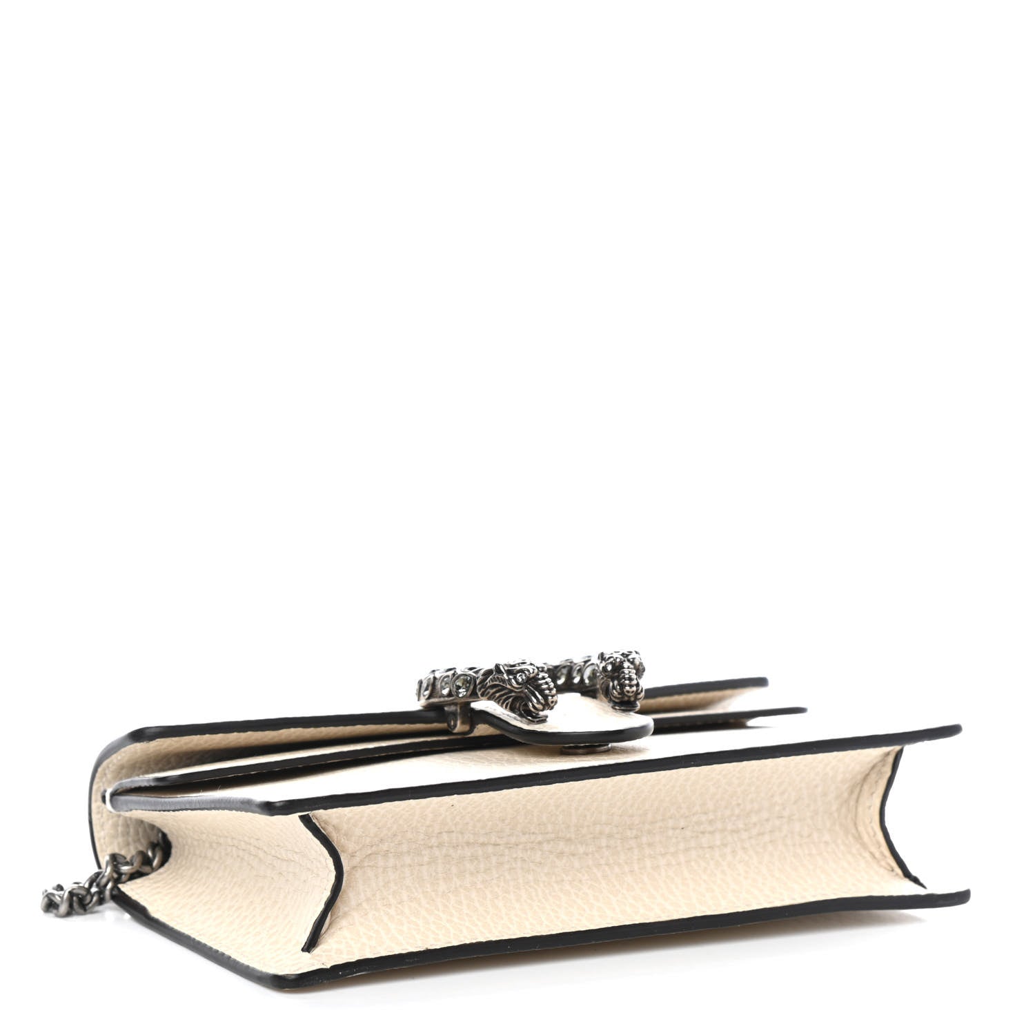 Gucci Dollar Calfskin Crystal Super Mini Dionysus Shoulder Bag Mystic White Black Diamond 4 of 8