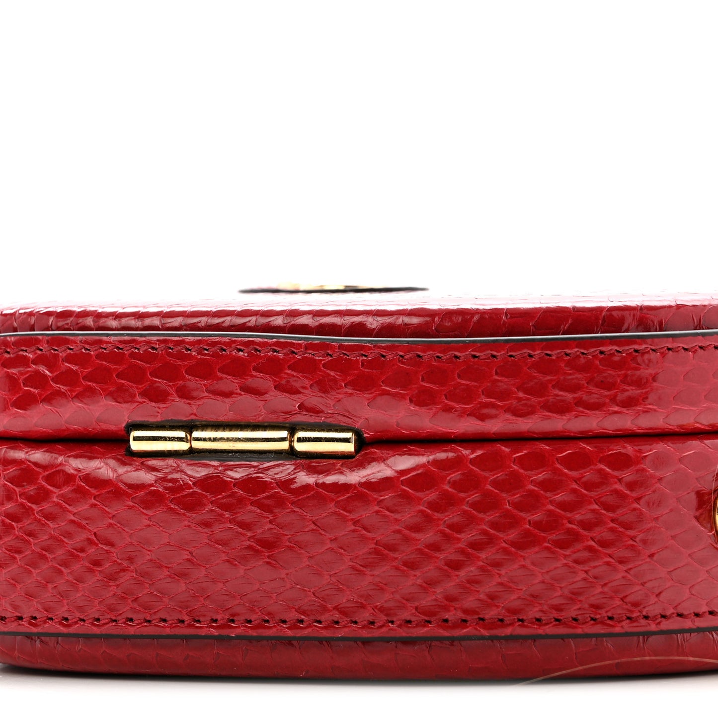 Snakeskin Broadway Mini Heart Top Handle Bag Rasberry Candy