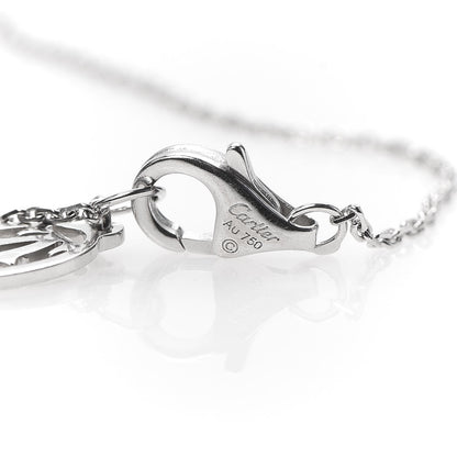 Cartier 18K White Gold Diamond Symbols Cross Bracelet 5 of 5