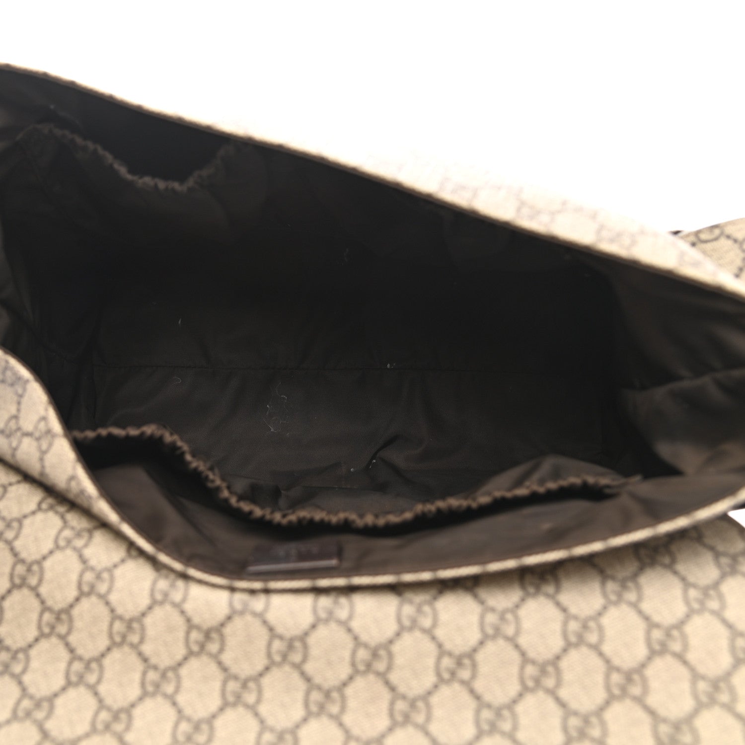 Gucci GG Plus Monogram Messenger Diaper Bag Dark Brown 6 of 14