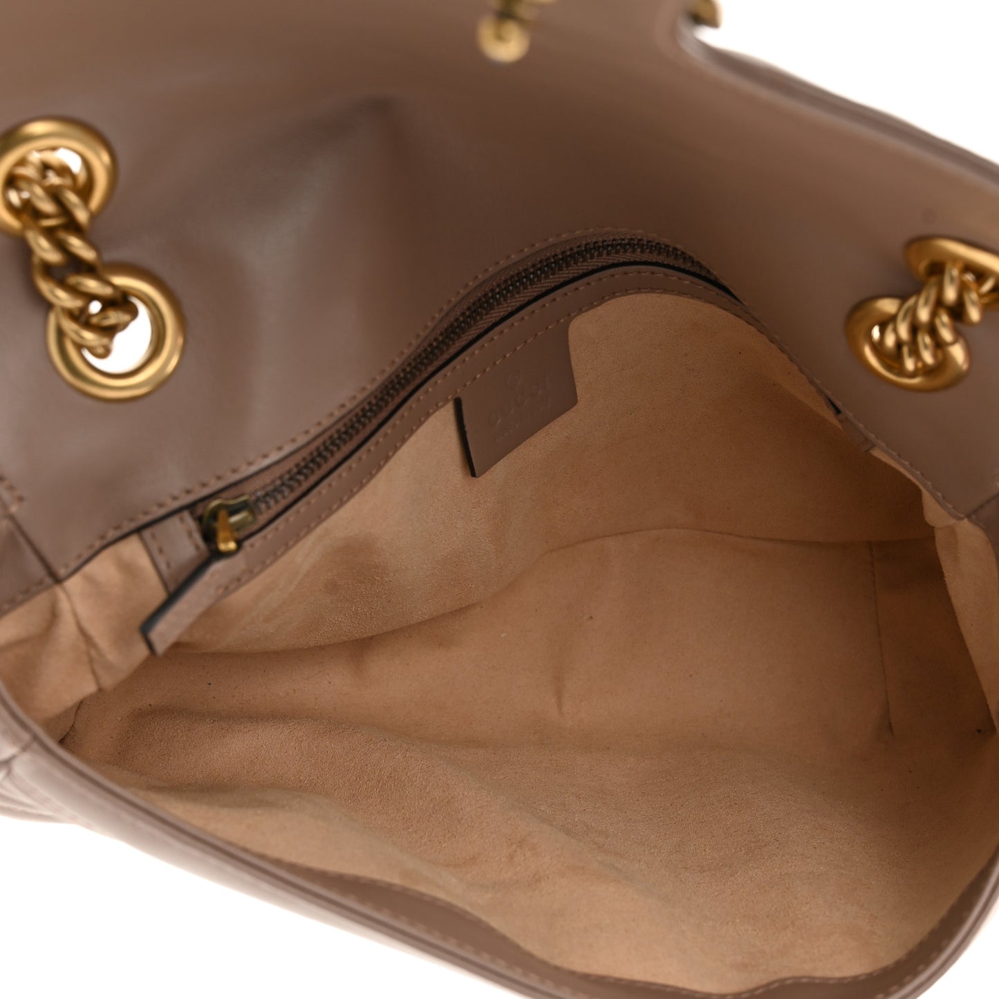 Calfskin Matelasse Small GG Marmont Shoulder Bag Porcelain Rose