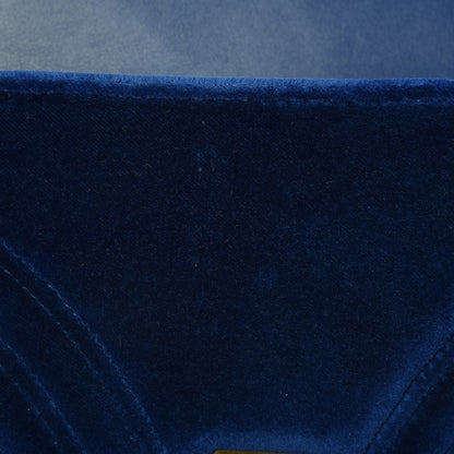 Gucci Velvet Matelasse Small GG Marmont Shoulder Bag Cobalt Blue 12 of 13
