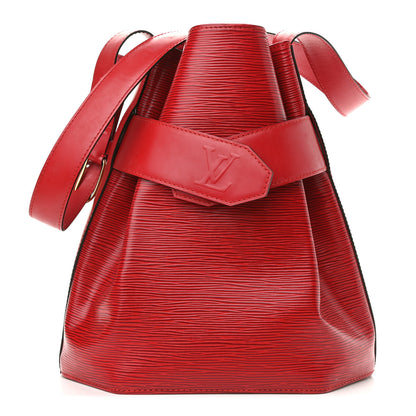 Louis Vuitton Epi Sac D'Epaule Castillan Red 1 of 10