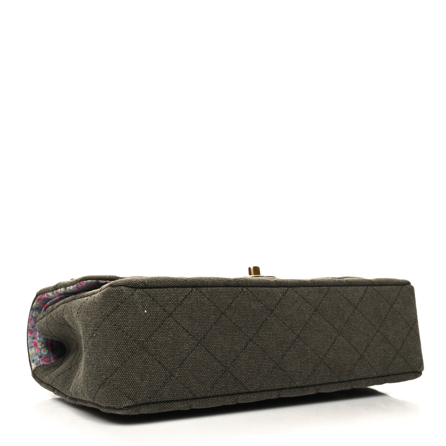 Toile Quilted Medium Cuba Double Flap Khaki