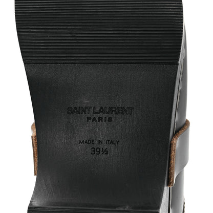 Saint Laurent Smooth Calfskin Le Maillon Clogs 39.5 Black 7 of 9