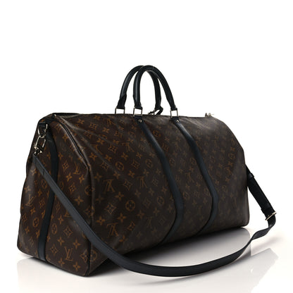 Louis Vuitton Monogram Macassar Keepall Bandouliere 55 3 of 10