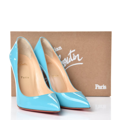 Christian Louboutin Patent Pigalle Follies 100 Pumps 39.5 Pacific 8 of 8