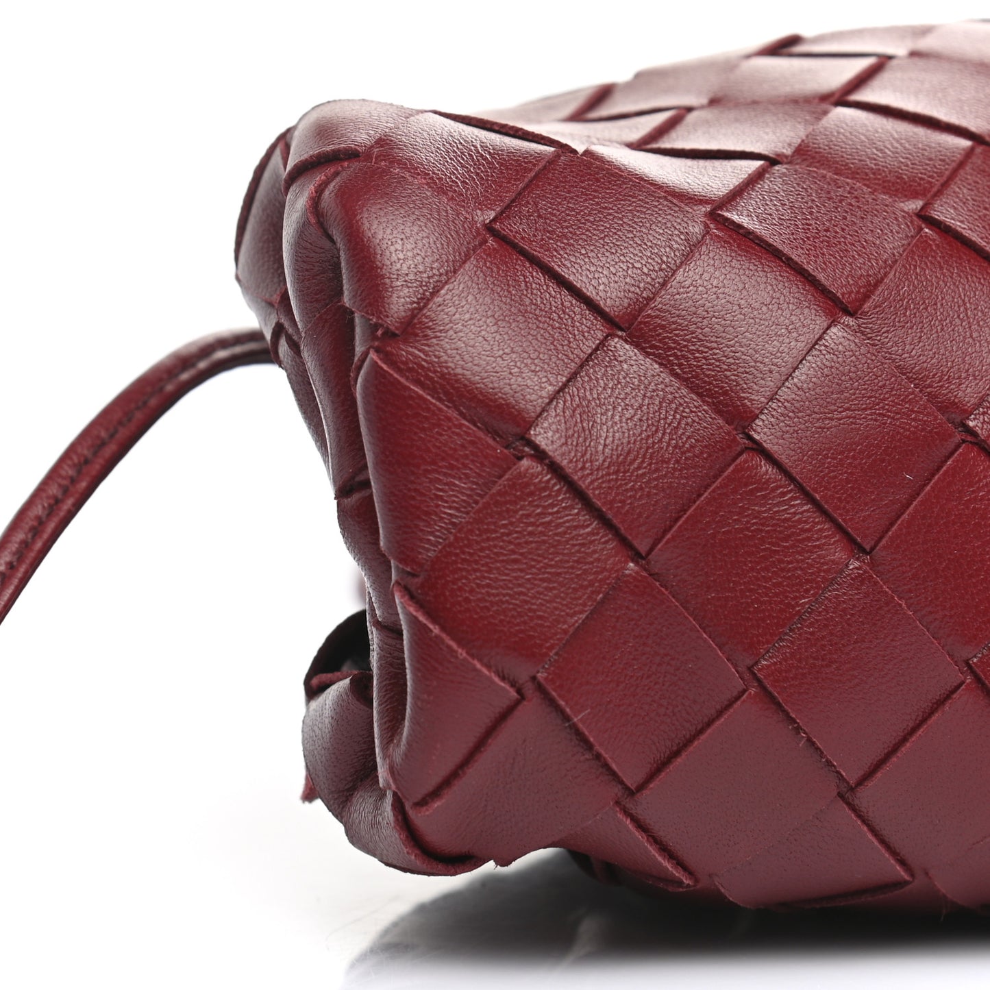 Nappa Intrecciato The Mini Pouch Bordeaux