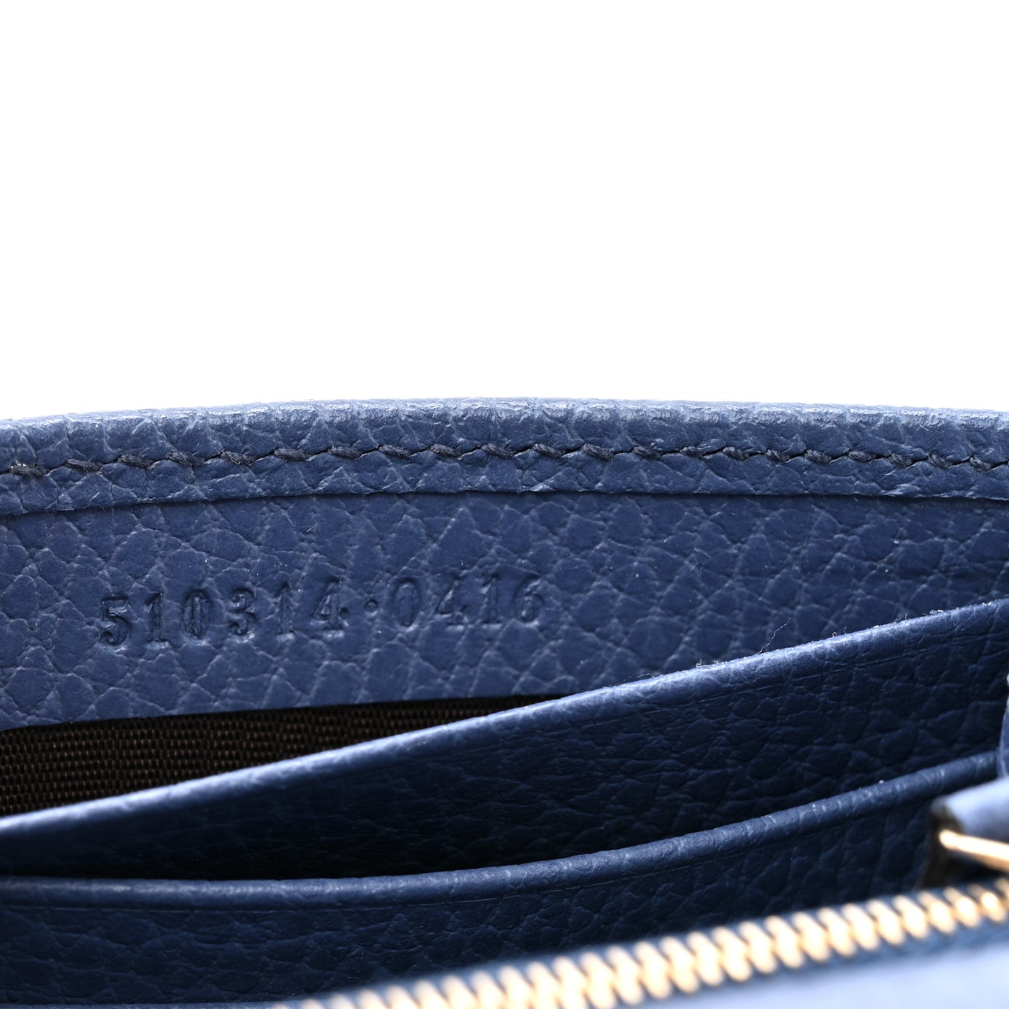 Dollar Calfskin Interlocking G Chain Wallet Caspian