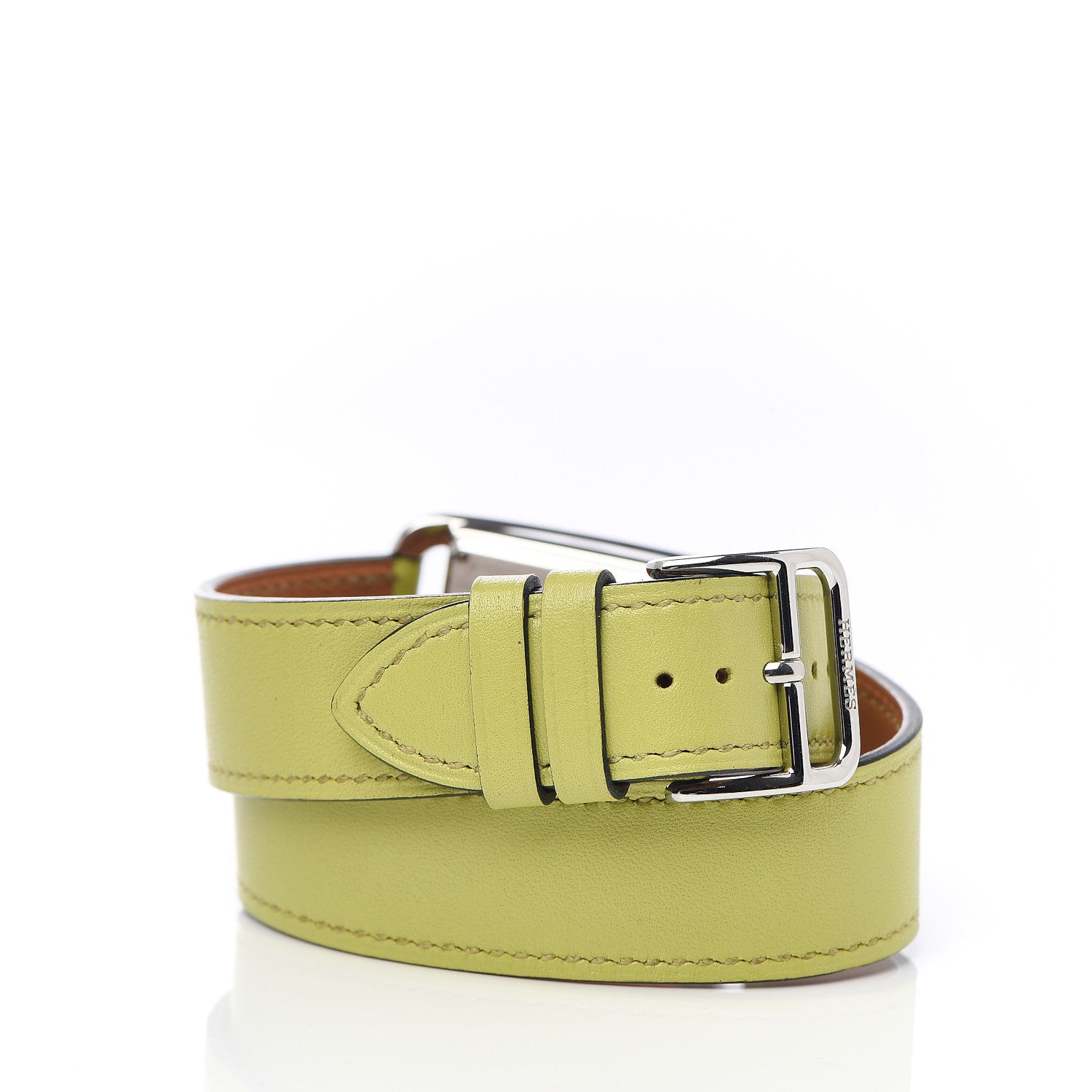 Hermes Stainless Steel Chevre Mysore 29mm Cape Cod Double Tour Quartz Watch Vert Anis 4 of 9