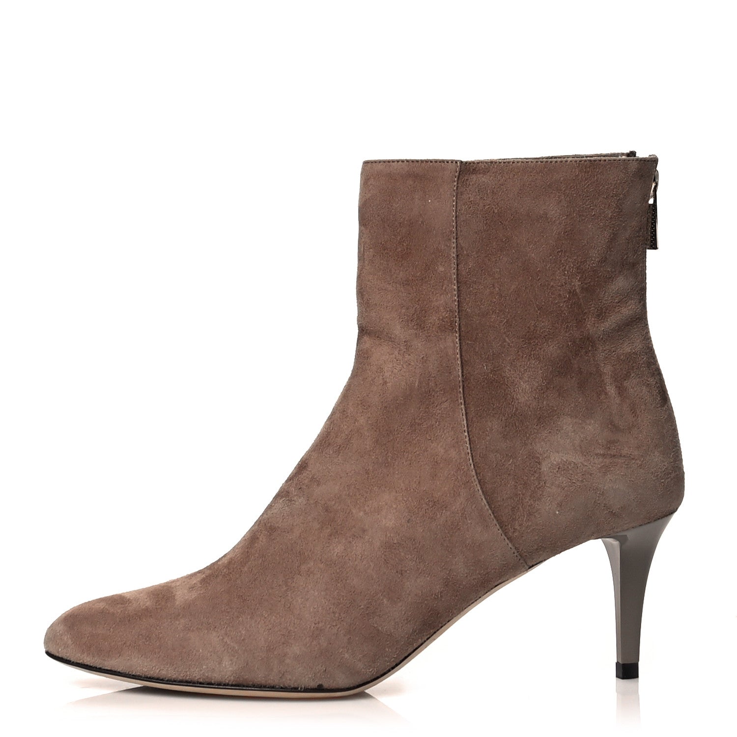 Jimmy Choo Suede Brody Ankle Boots 37.5 Taupe 1 of 6