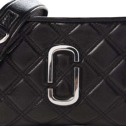 Marc Jacobs Natural Grain Calfskin Quilted The Softshot 21 Bag Black 9 of 9