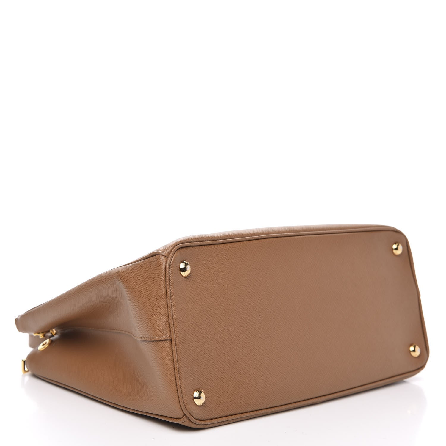 Prada Saffiano Medium Galleria Double Zip Tote Caramel 4 of 9