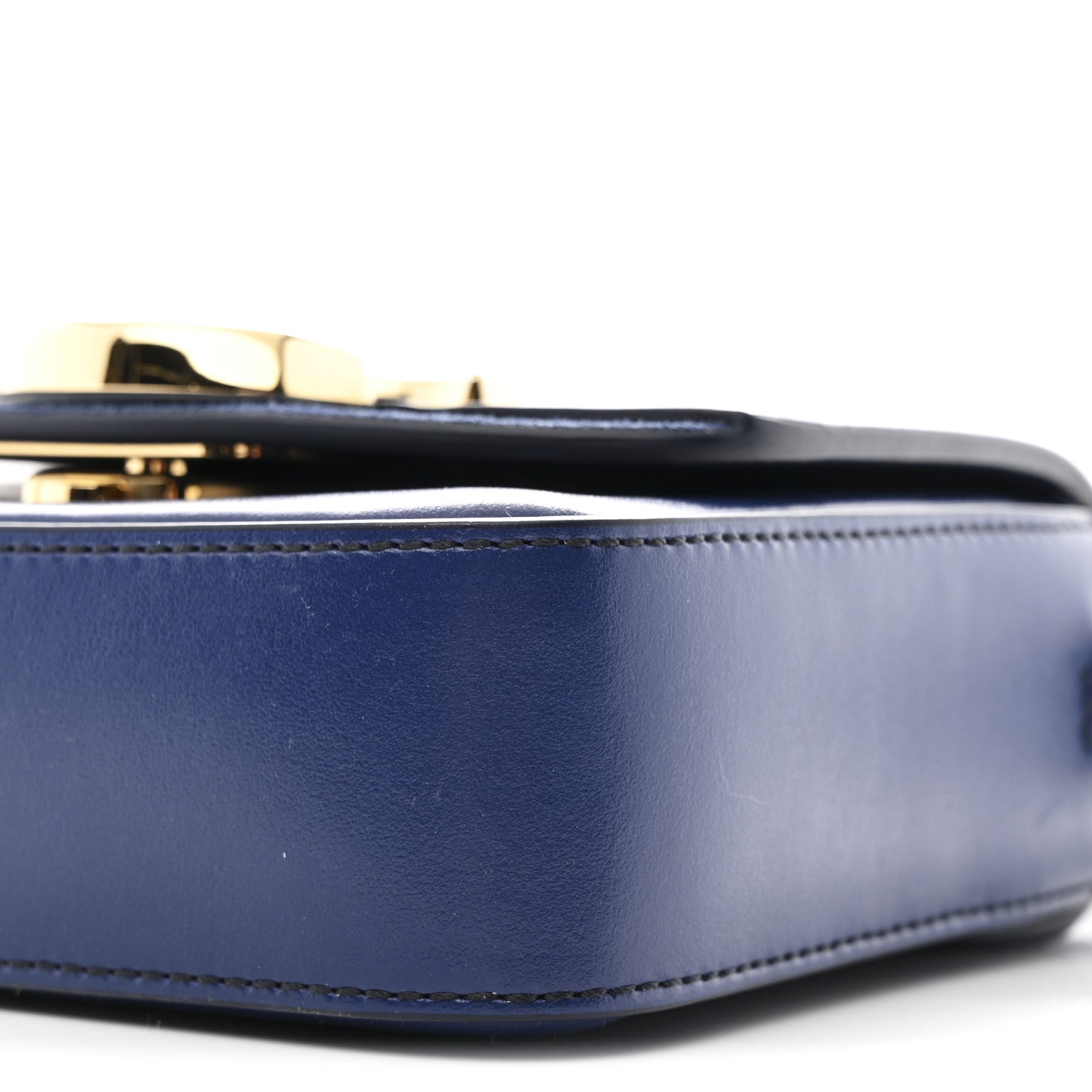 Chloe Shiny Calfskin Suede Mini C Bag Smoky Blue 1792521