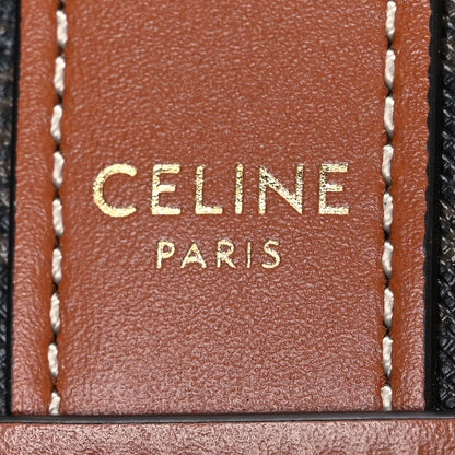 Celine Triomphe Canvas Calfskin Small Bucket Bag Tan 6 of 11