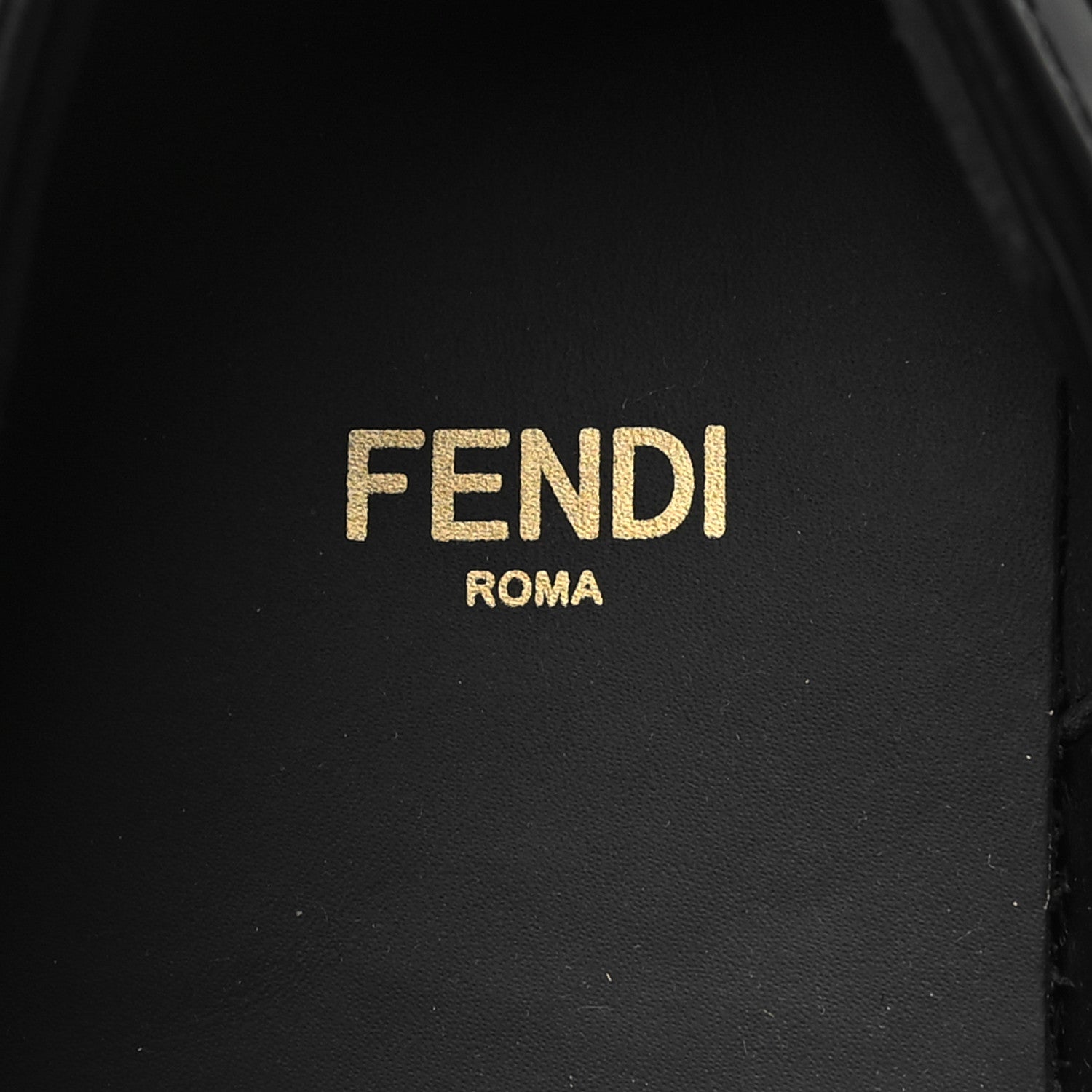 Fendi Vitello Abrasivato Fendigraphy 50mm Loafers 38 Black 7 of 8