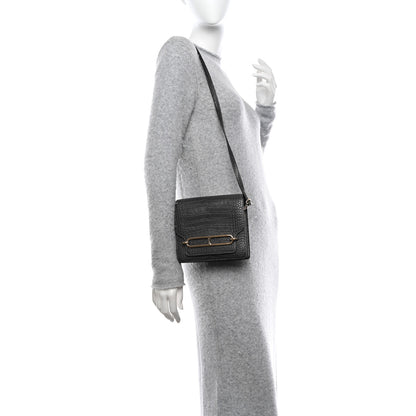 Hermes Matte Alligator Mini Sac Roulis Graphite 2 of 14
