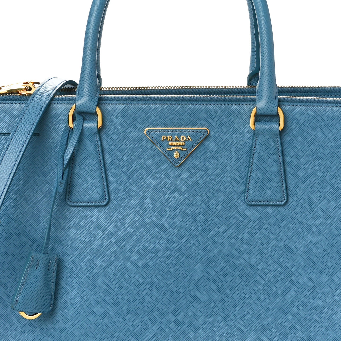 Saffiano Medium Galleria Double Zip Tote Astrale
