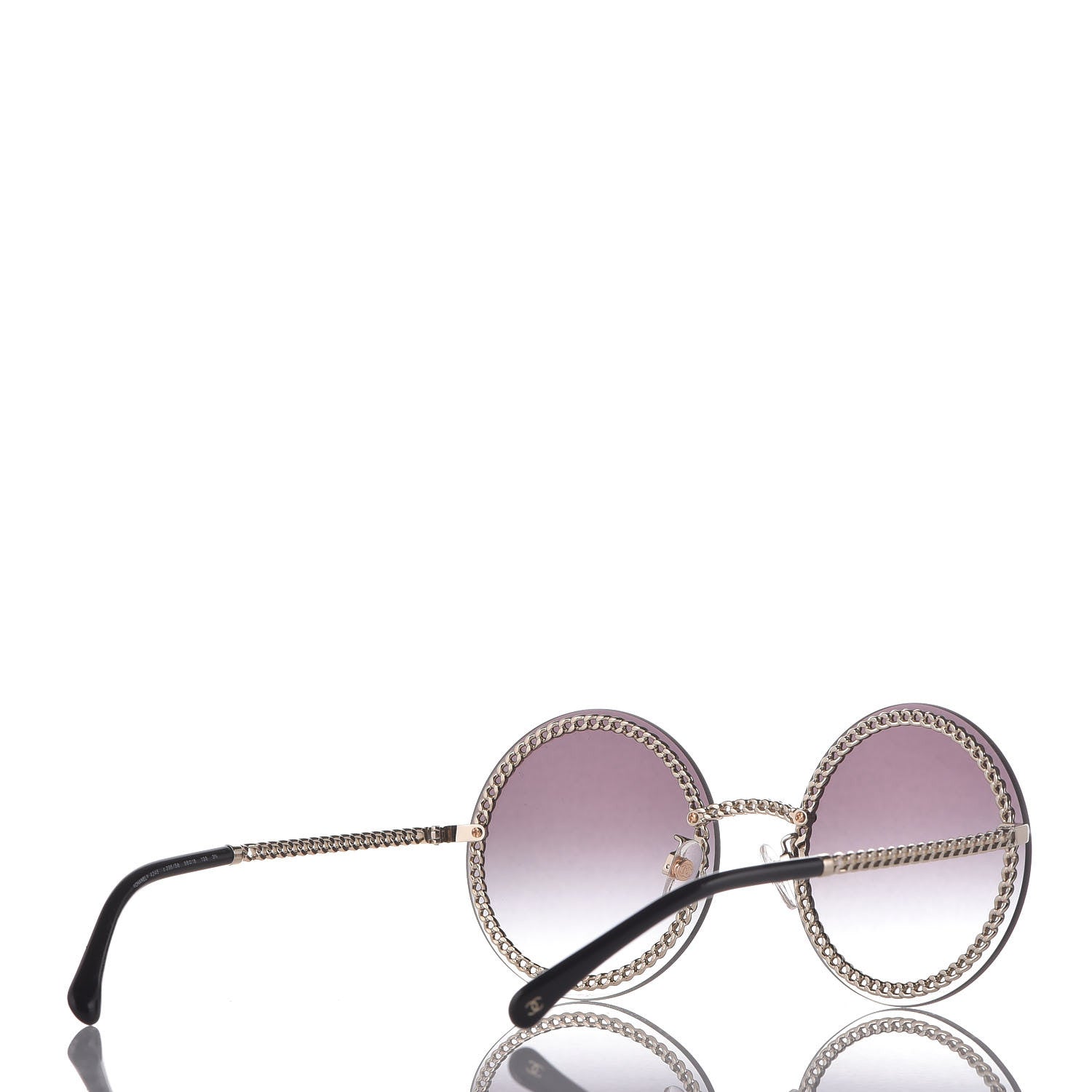 Chanel Round Chain Sunglasses 4245 Gold 4 of 7