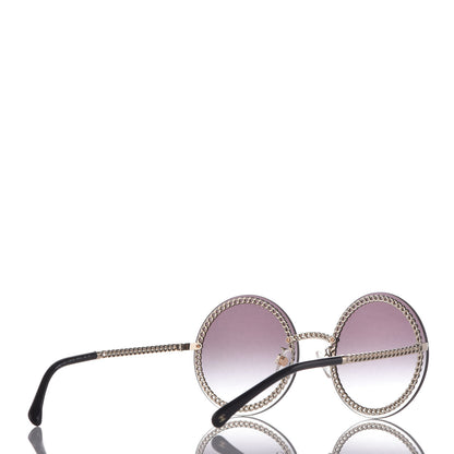 Chanel Round Chain Sunglasses 4245 Gold 4 of 7