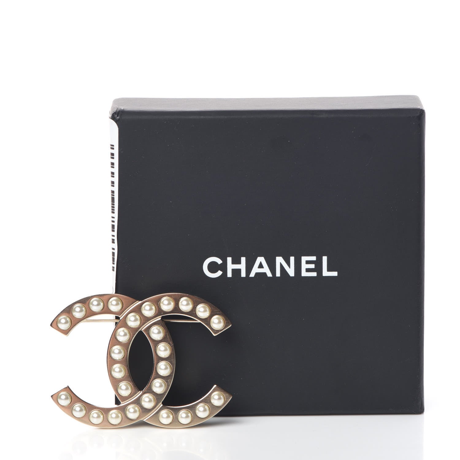 Chanel Pearl CC Brooch Gold 5 of 5