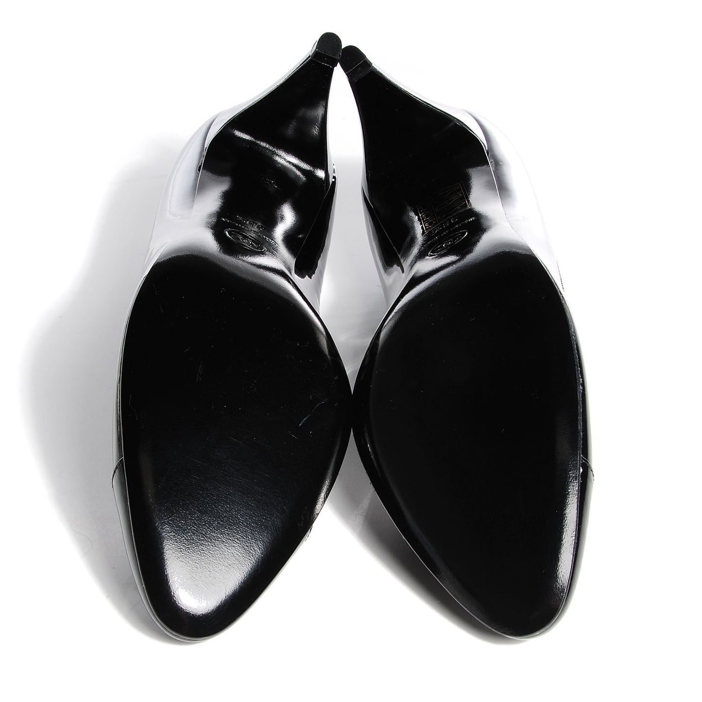 Patent Cap Toe Pumps 38.5 Black