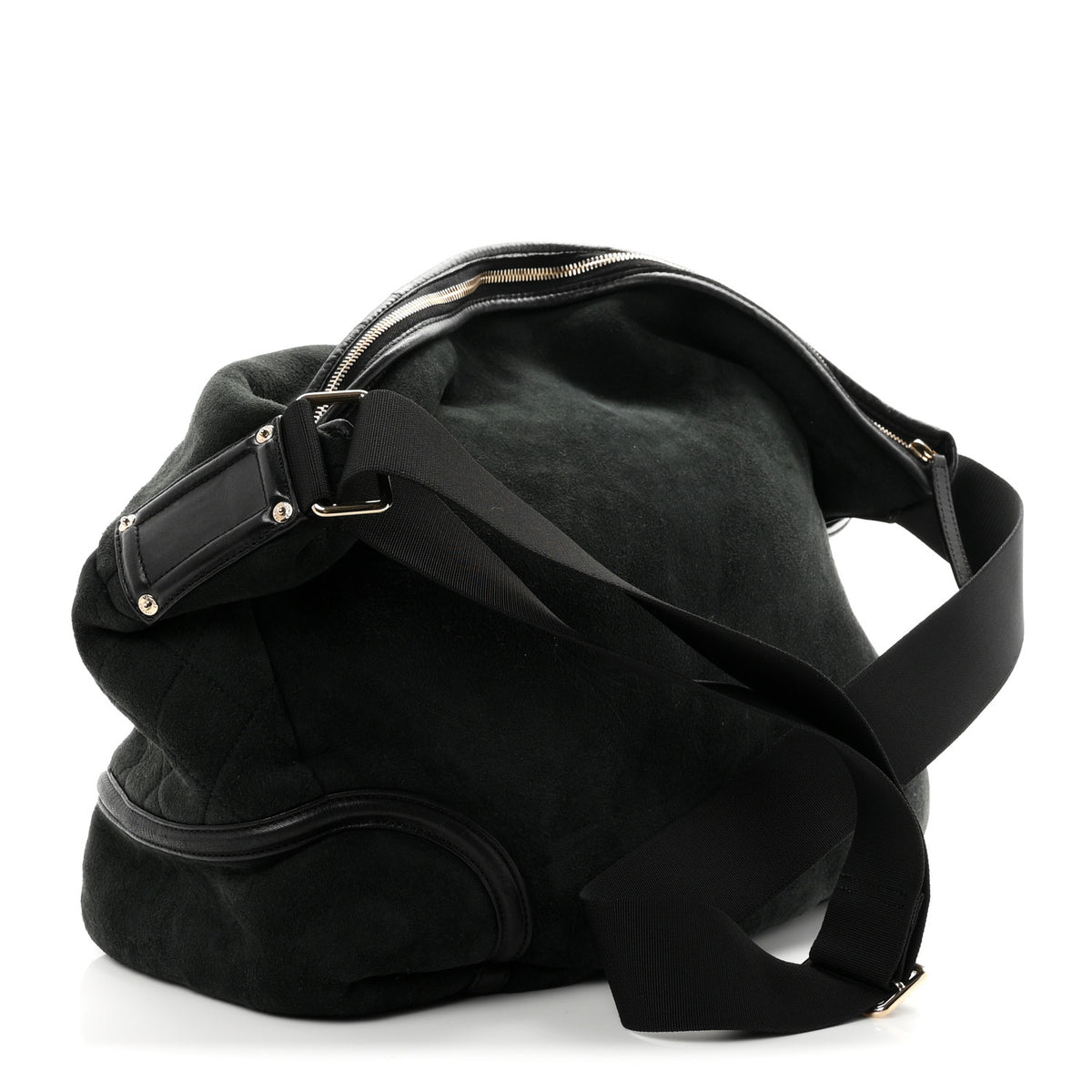 Chanel Suede Sparkling Winter Messenger Black 3 of 10