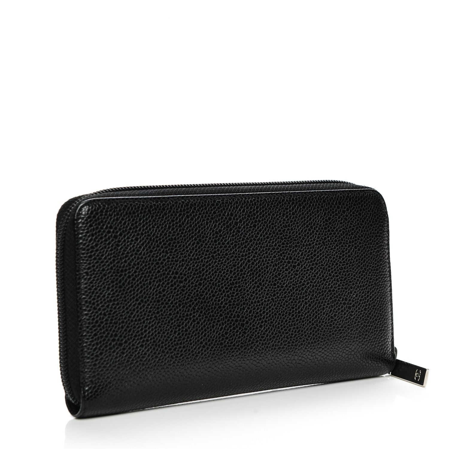 Chanel Caviar Large Timeless CC Zip Around Wallet Black 3 of 9