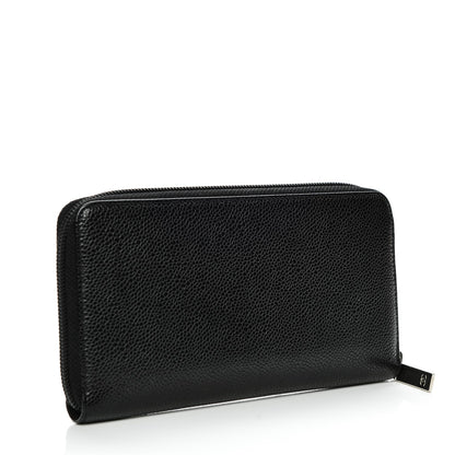 Chanel Caviar Large Timeless CC Zip Around Wallet Black 3 of 9