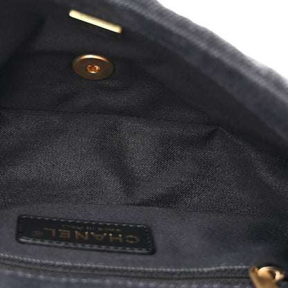 Chanel Denim Quilted Denim Mood Mini Rectangular Flap Black Multicolor 6 of 12