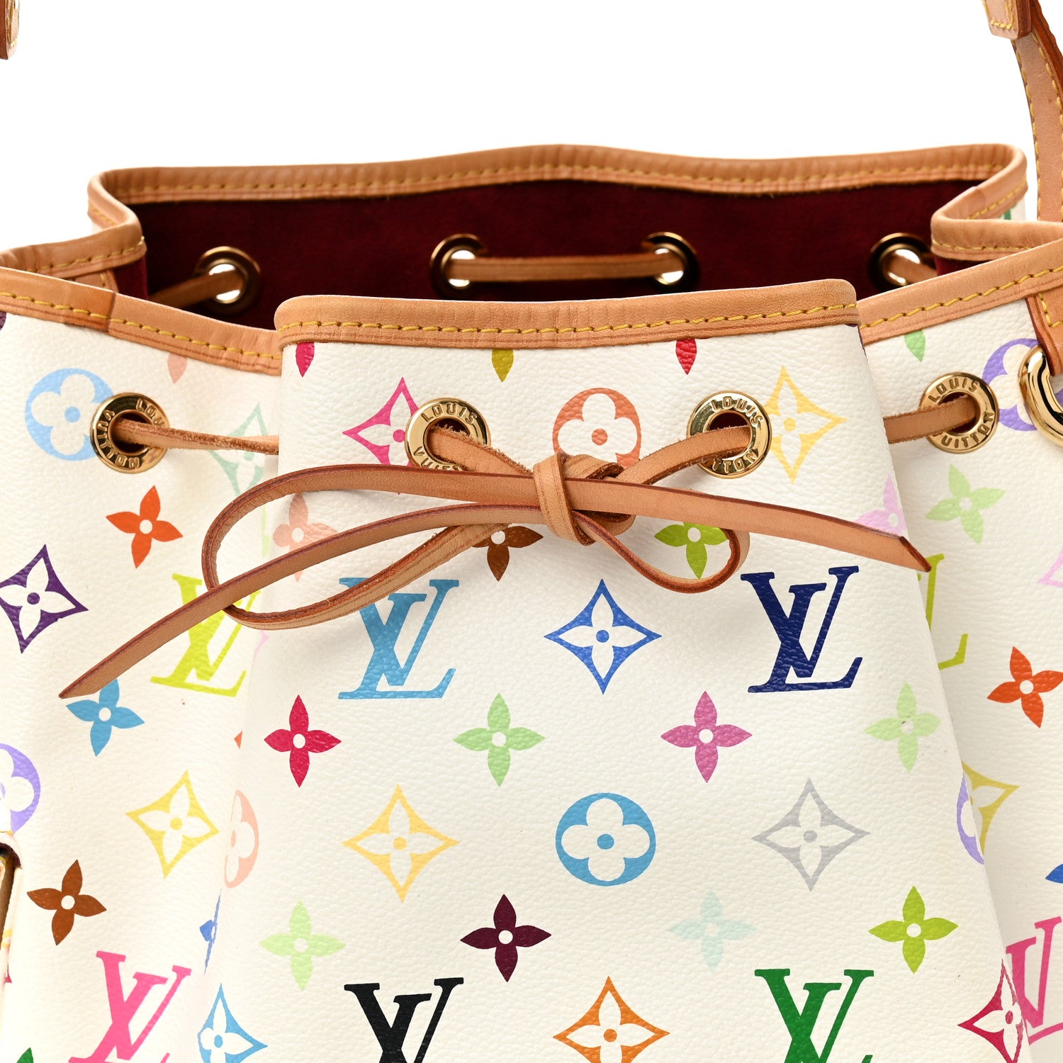 Louis Vuitton Monogram Multicolor Petit Noe White 7 of 10