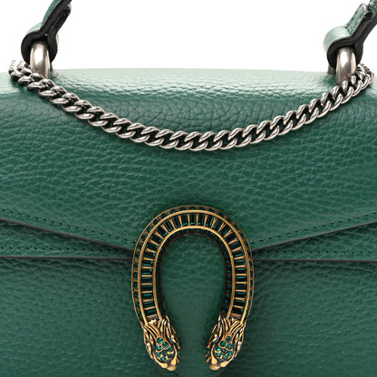 Gucci Dollar Calfskin Crystal Mini Dionysus Top Handle Bag Emerald 7 of 9