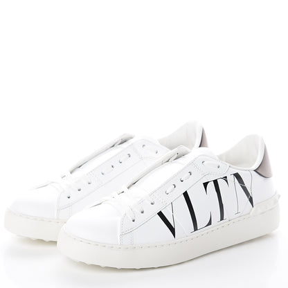 Valentino Garavani Calfskin VLTN Rockstud Open Sneakers 38 White 3 of 7