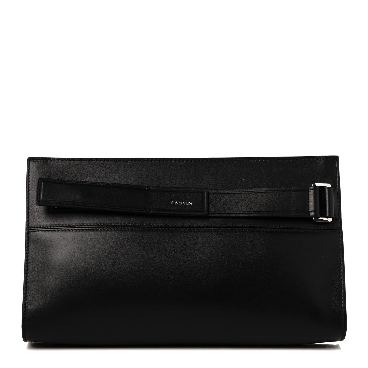 Calfskin Regllisse Clutch Black