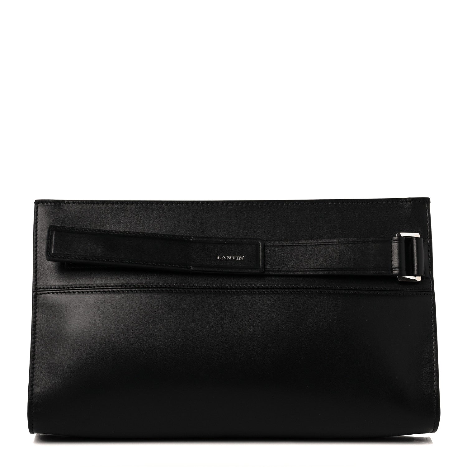 Lanvin Calfskin Regllisse Clutch Black 1 of 8