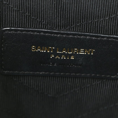 Saint Laurent Calfskin Matelasse Chevron Monogram A5 Wristlet Bubblegum 6 of 8