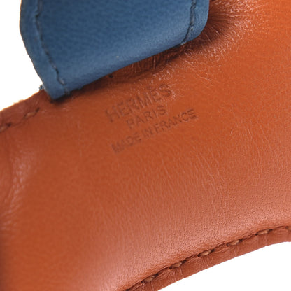 Hermes Milo Lambskin Grigri Rodeo Horse Bag Charm Feu Celeste Bleu Izmir 4 of 4