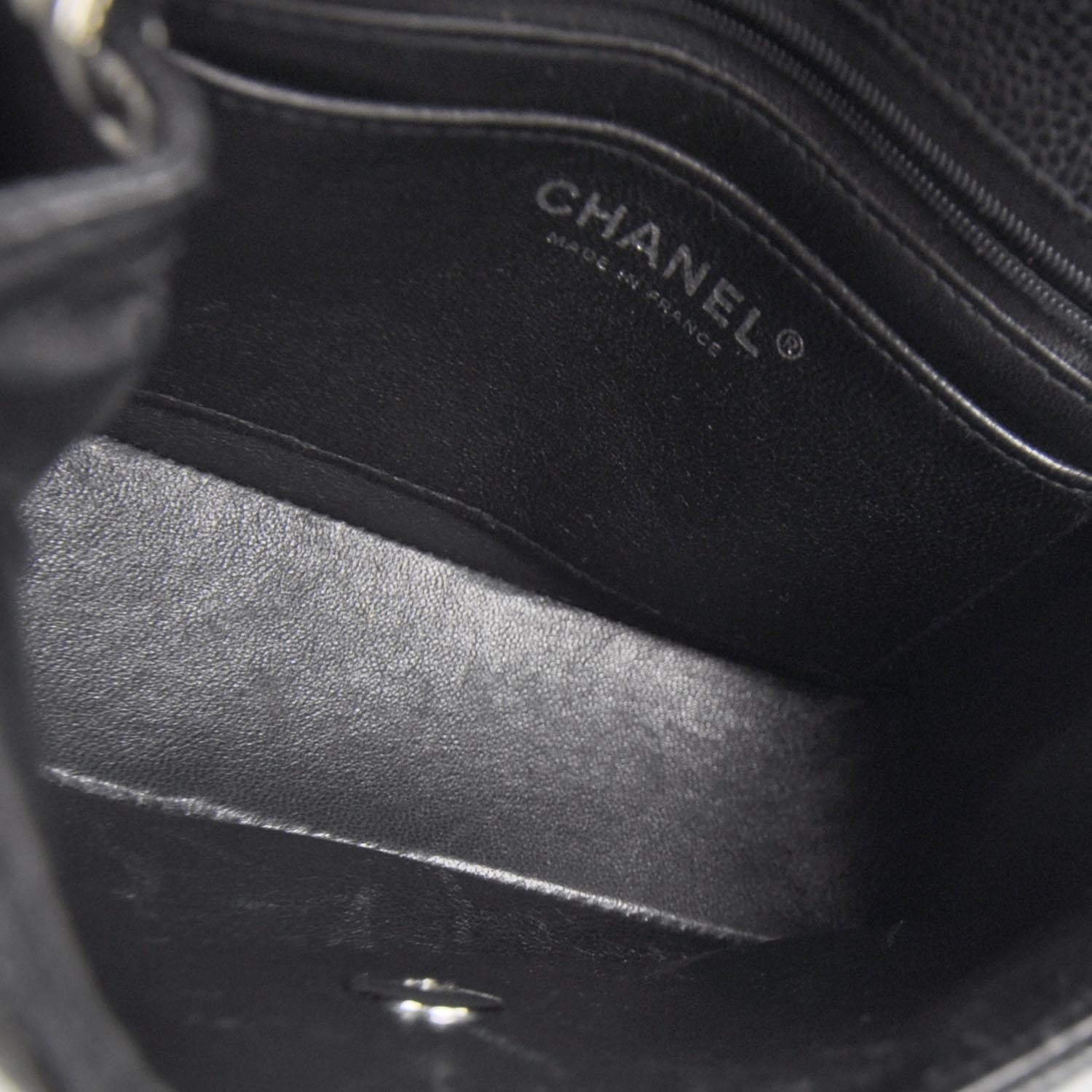 Chanel Caviar Quilted Mini Flap Black SHW 6 of 12