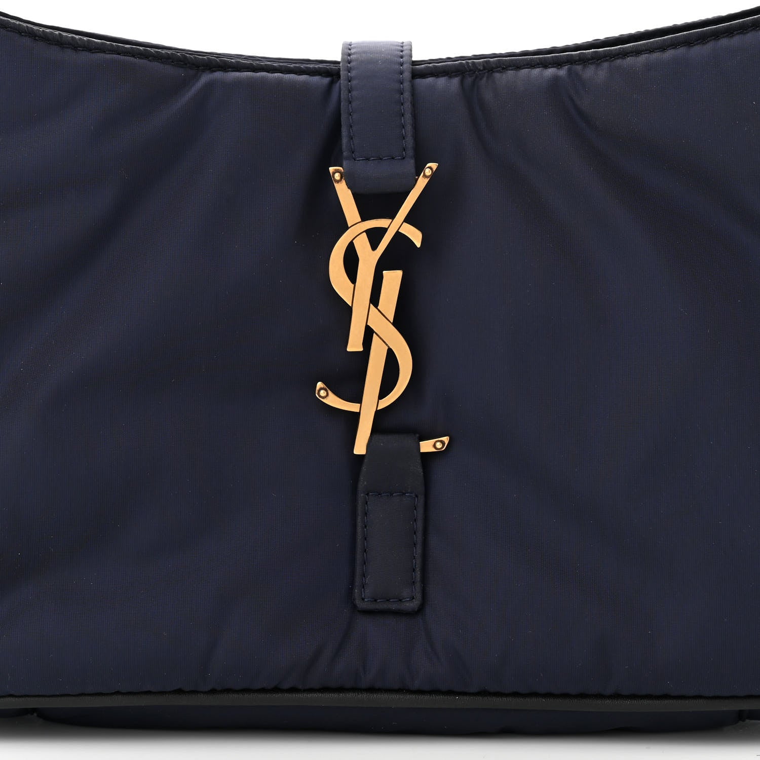 Saint Laurent Econyl Nylon Le 5 A 7 Hobo Navy 8 of 12