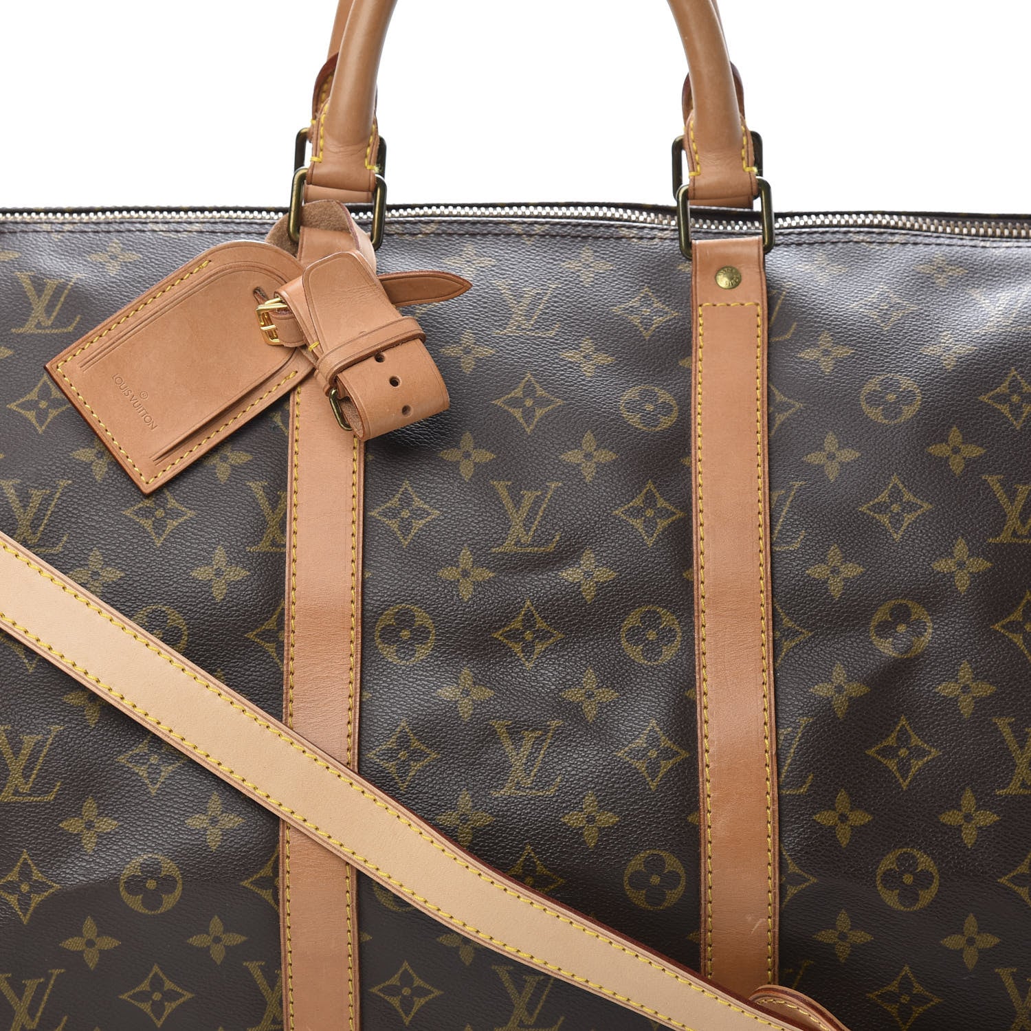 Louis Vuitton Monogram Keepall Bandouliere 55 8 of 15