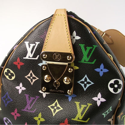 Louis Vuitton Monogram Multicolor Keepall 45 Black 6 of 10