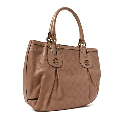 Gucci Guccissima Medium Scarlett Stud Tote Dusty Rose 3 of 10