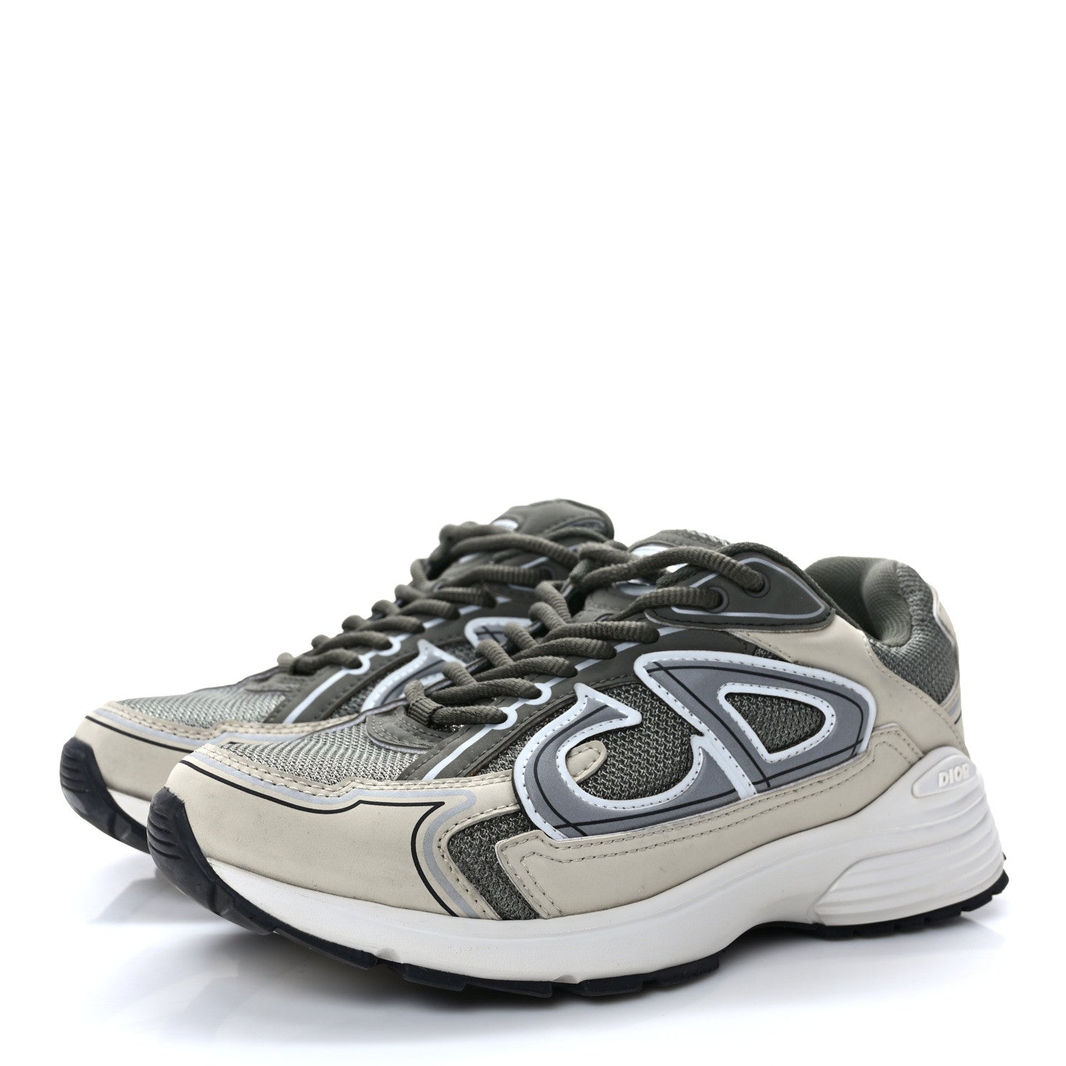 Christian Dior Technical Mesh Calfskin B30 Sneakers 36 Green Beige 3 of 10