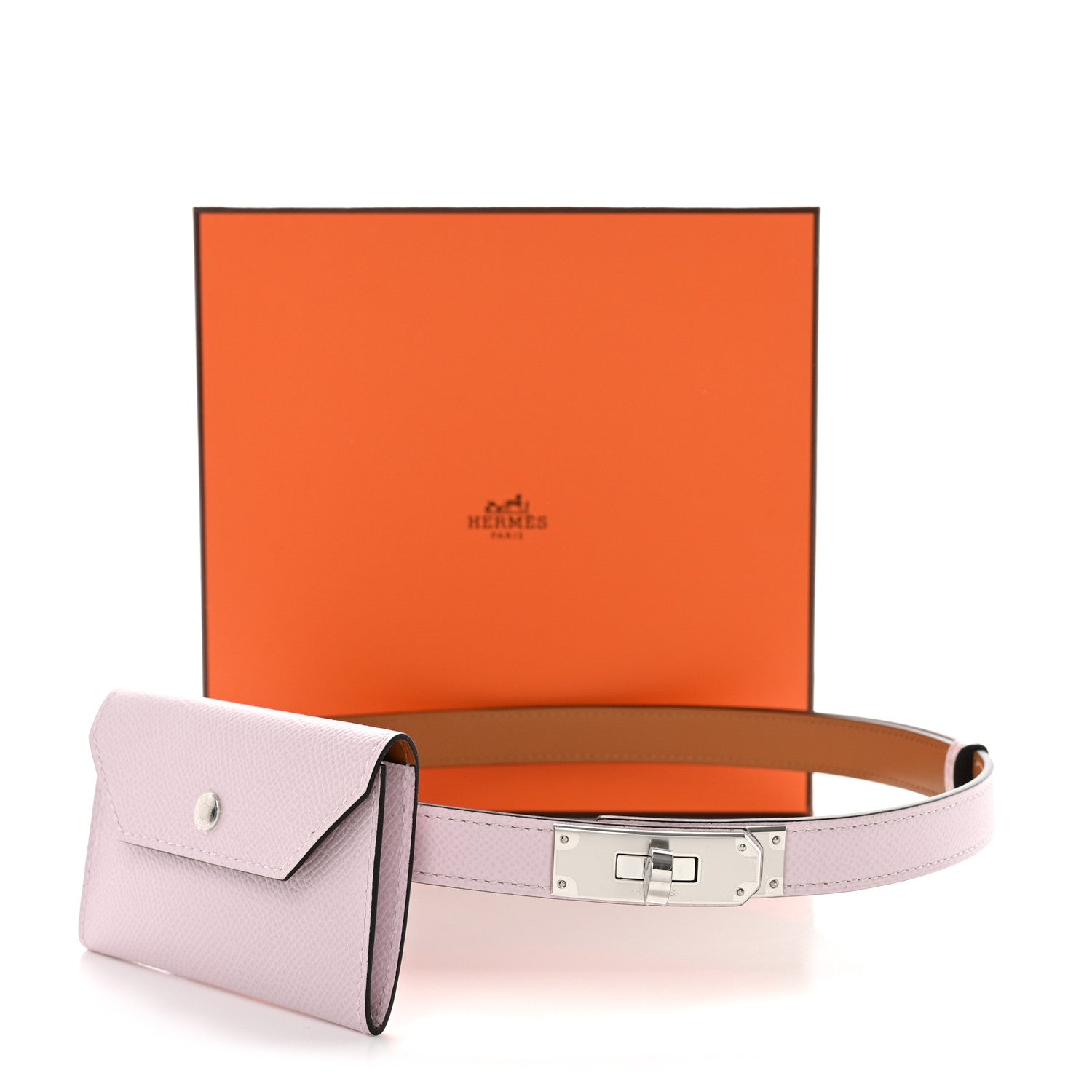 Hermes Epsom Kelly Pocket Belt Mauve Pale 7 of 7