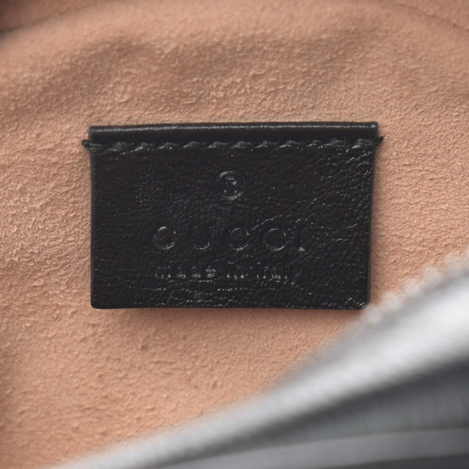 Gucci Azalea Calfskin Matelasse Heart Mini GG Marmont Round Shoulder Bag Black 6 of 10