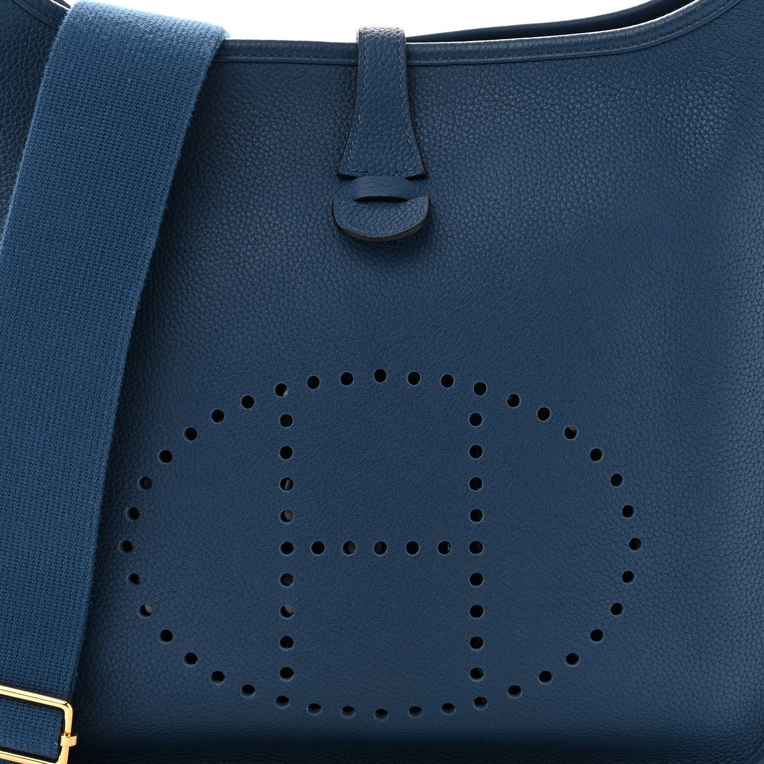 Hermes Taurillon Clemence Evelyne III PM Deep Blue 8 of 10