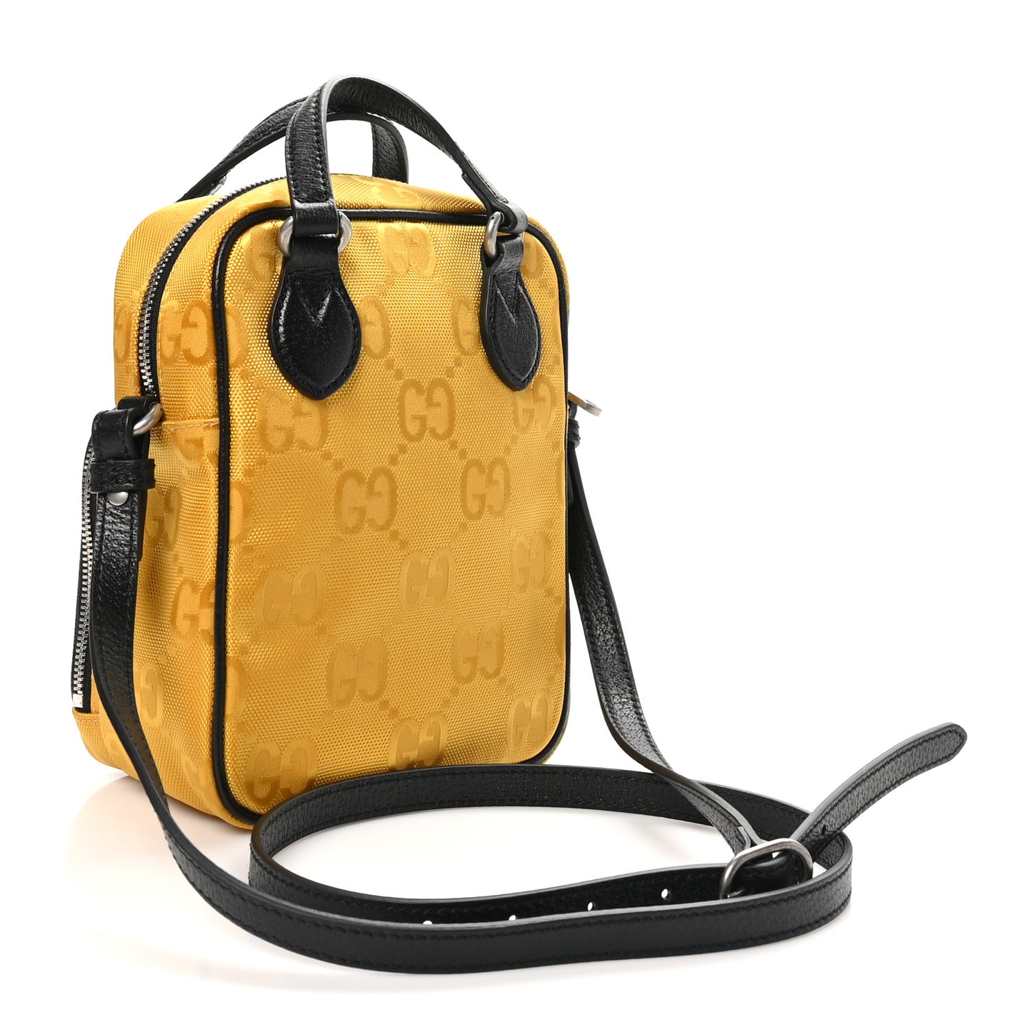 Econyl Nylon Monogram Off The Grid Shoulder Bag Crop Black