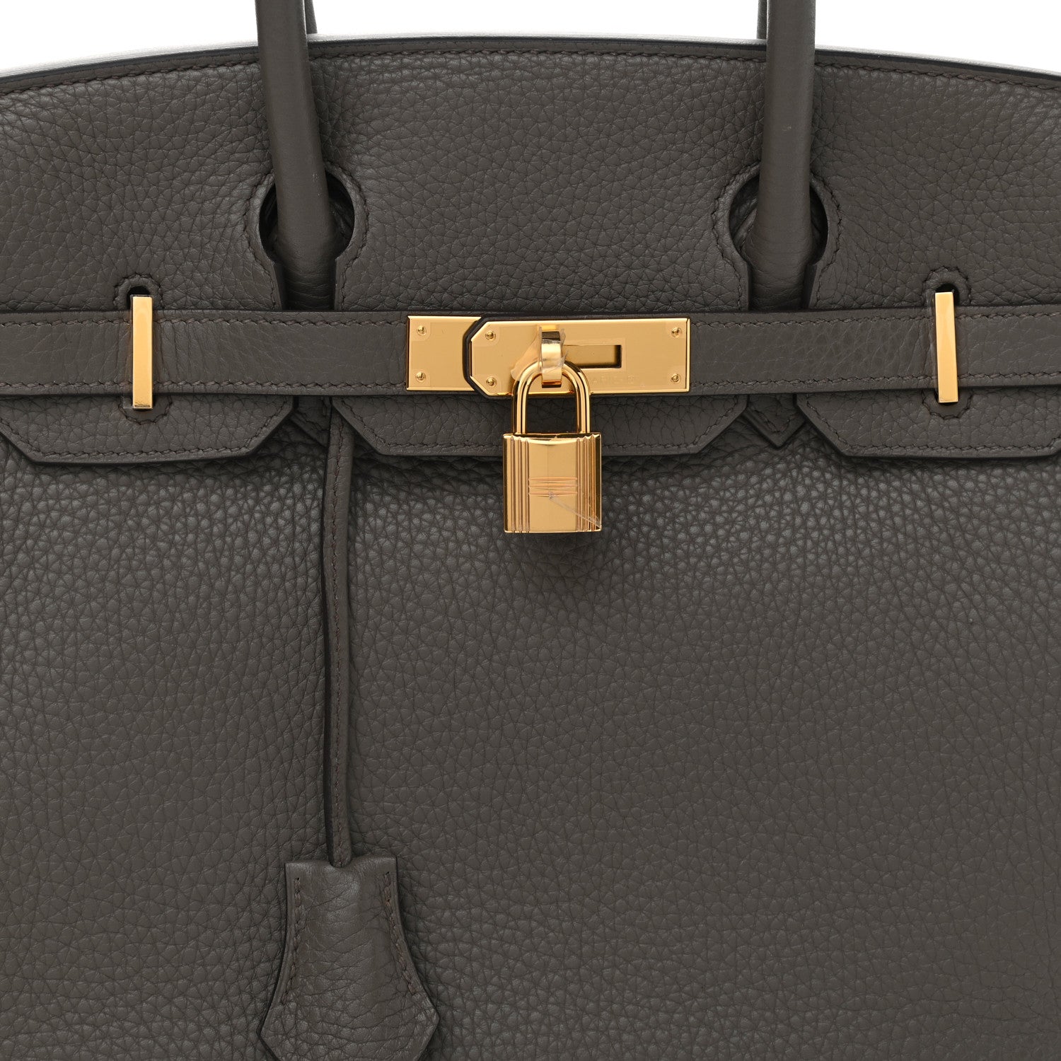 Hermes Taurillon Clemence Birkin 30 Etain 8 of 12