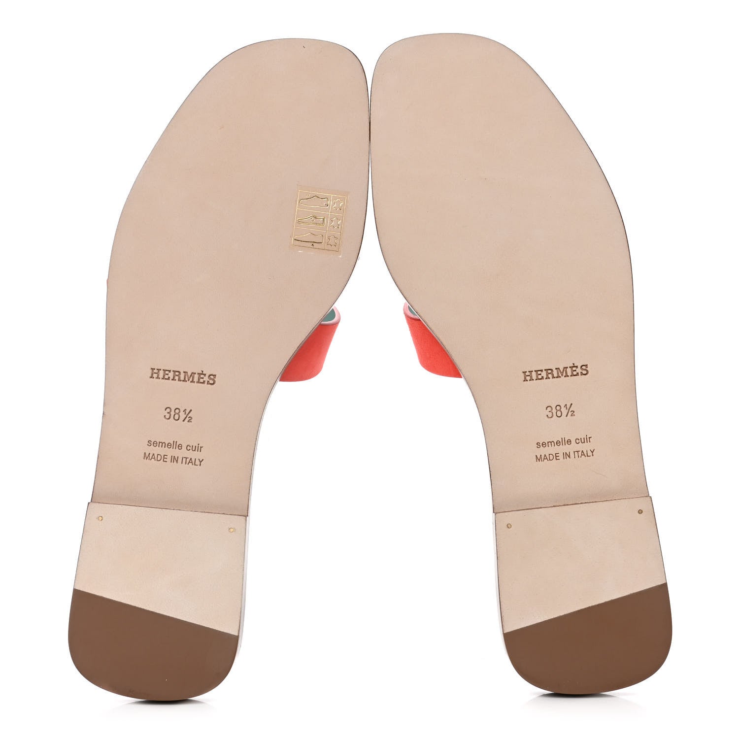 Hermes Suede Goatskin Oran Sandals 38.5 Rose Sorbet 6 of 9