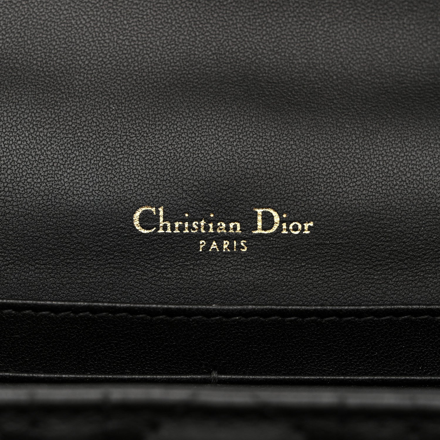 Christian Dior Lambskin Cannage Chain My Dior Daily Chain Pouch Black 6 of 12